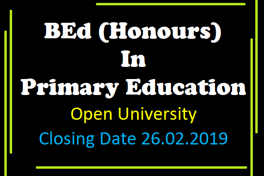 BEd (Honours ) in Primary Education  Open University