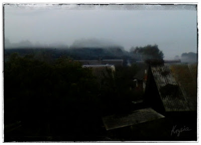Krysiakowo - mgła w Kleszczelach
