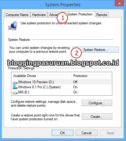 Cara System Restore Windows 8 / 8.1 dari Safe Mode