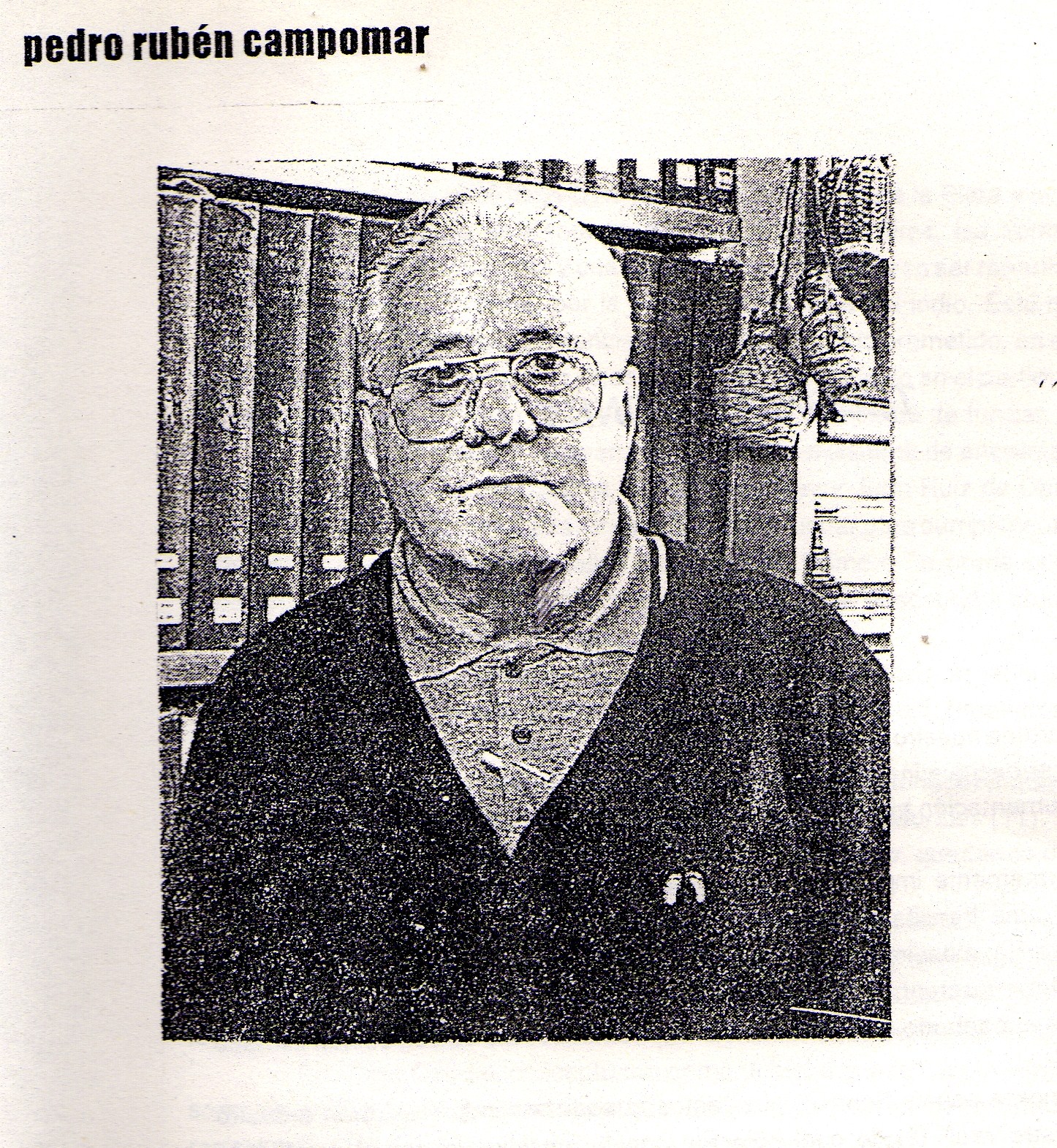 Primo Di Martino MG Pedro Rubén Campomar, historiador, investigador.