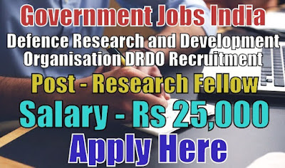 Defence Research & Development Organisation DRDO Recruitment 2018