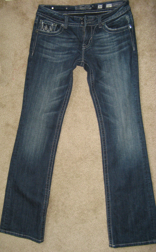 Miss Me Jeans Style# JP6053B Bootcut Lowrise Sz 30