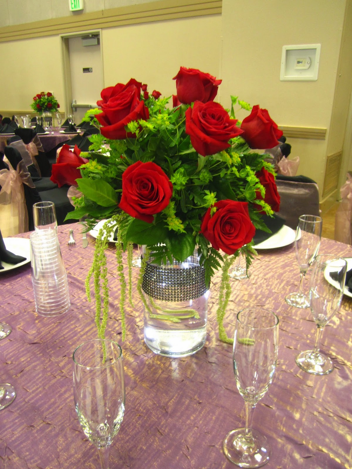 Bernardo's Flowers: Wedding @ South Oxnard Community Center 8-9-14