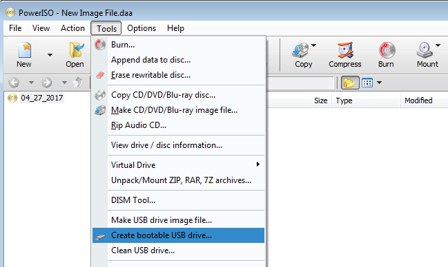 How to Create Bootable USB Drive using PowerISO