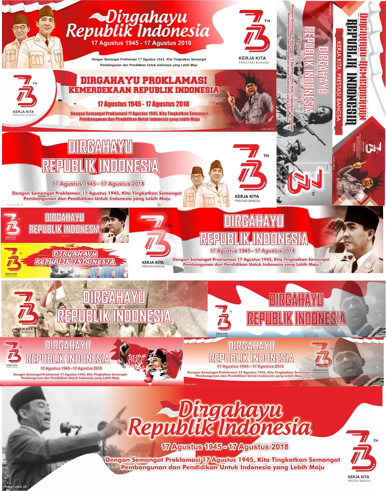Contoh Mmt Hut Ri Ke 73 Desain Spanduk Keren | Images and Photos finder