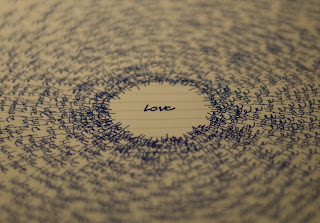 Love Text on a Old Paper Wallpaper