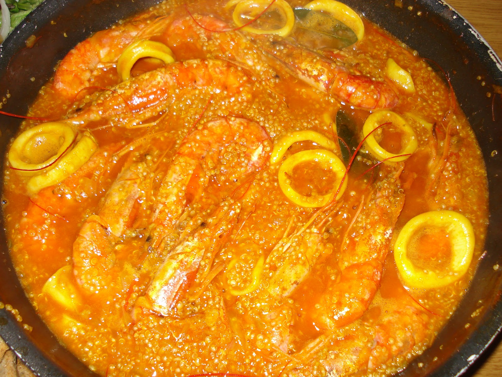 A COMER QUE YA ES HORA PAELLA DE MARISCO MONTIGNAC ( CON QUINOA )