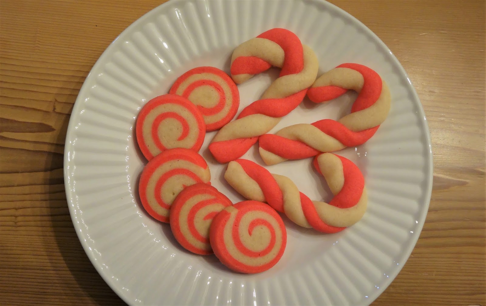 Day 8 Candy Cane Butter Cookies Dishes and Designs