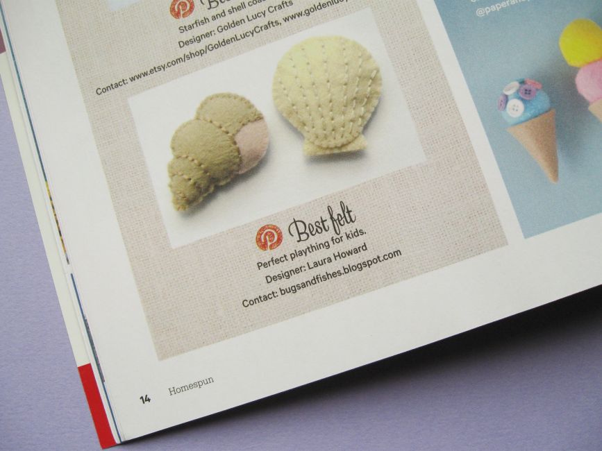 Bugs and Fishes by Lupin: Lots of Cute Free Felt Tutorials, to Accompany My  Second Book: Super-Cute Felt Animals!