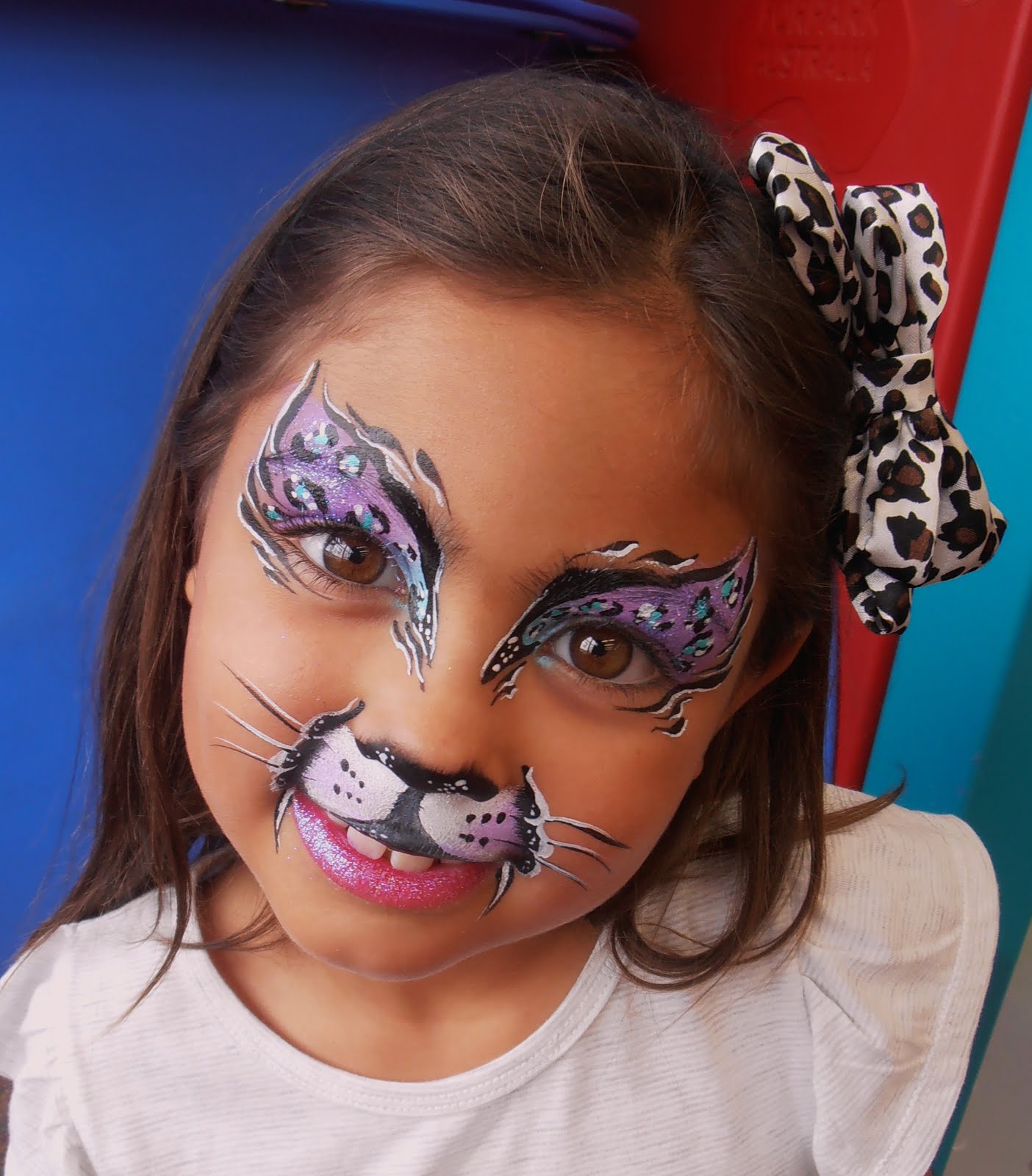 JulieArt - Face Painting: Beautiful Cheetah @ Bunnings Caloundra