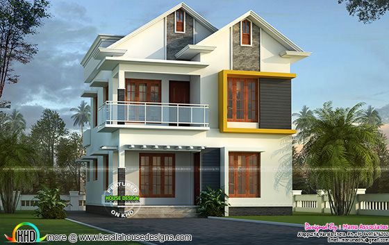 Cute small Kerala home design