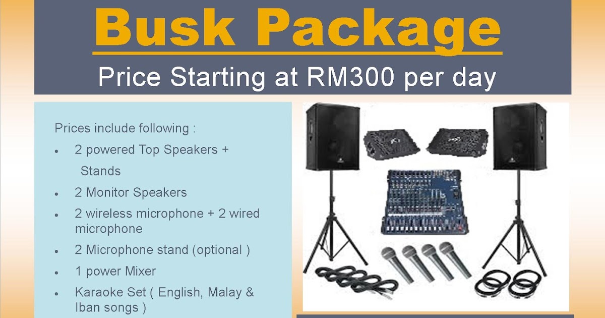 PA System / Karaoke set area Kuching & Semarahan Sewa PA system & Karaoke Set area Kuching