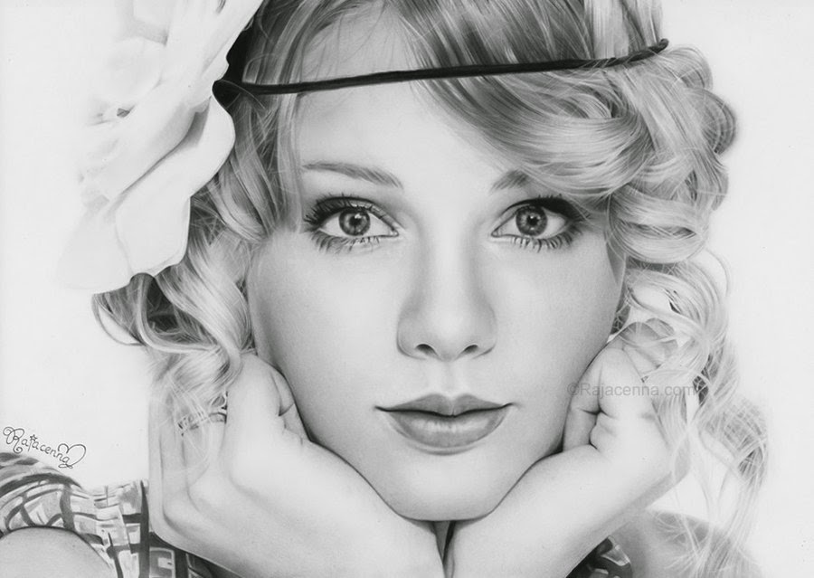 12-Taylor-Swift-Rajacenna-Photo-Realistic-drawings-from-a-novice-Artist-www-designstack-co
