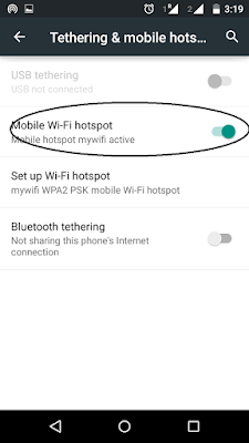 How to enable Mobile WiFi hotspot
