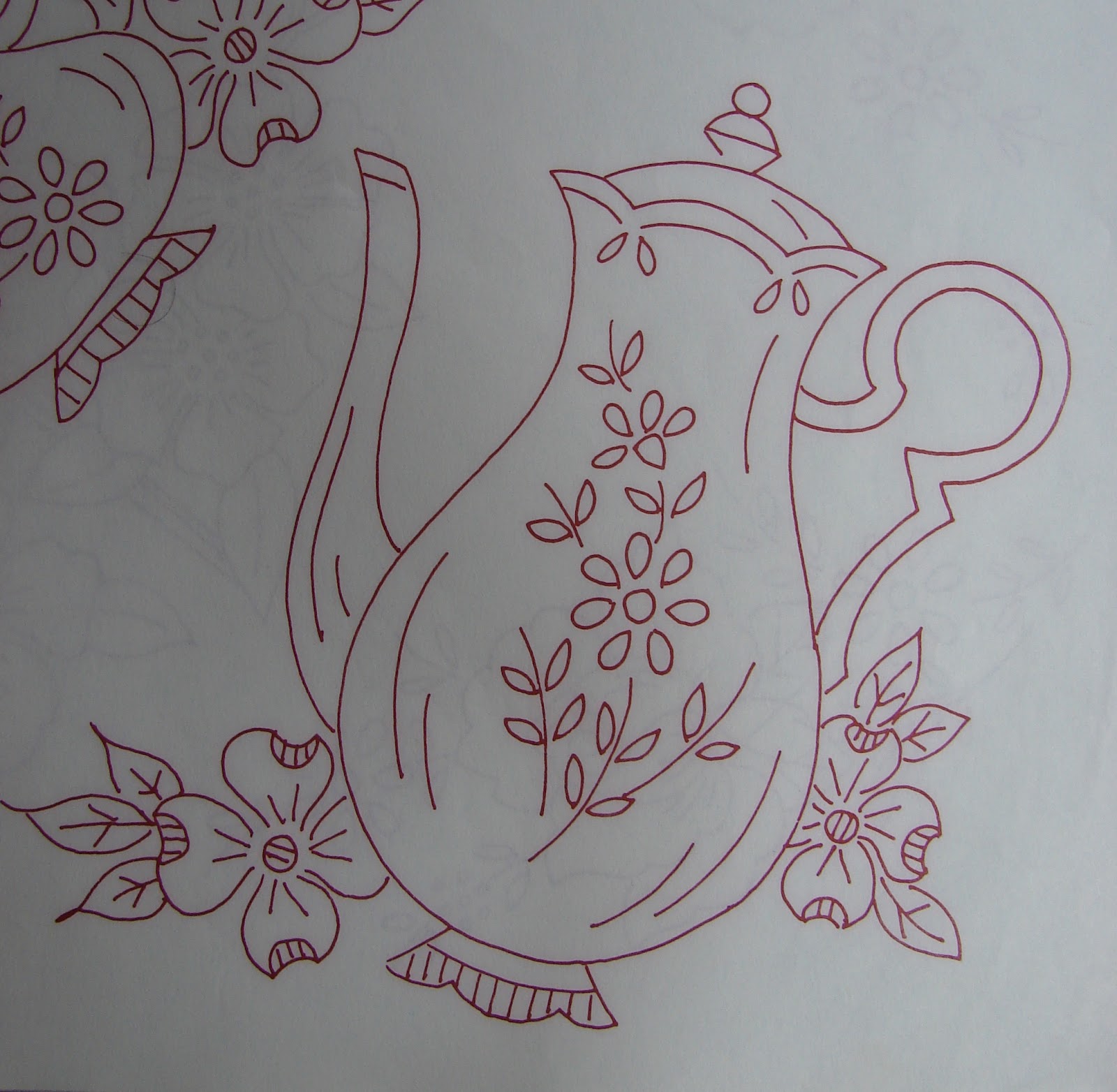 Color my world vintage embroidery transfers