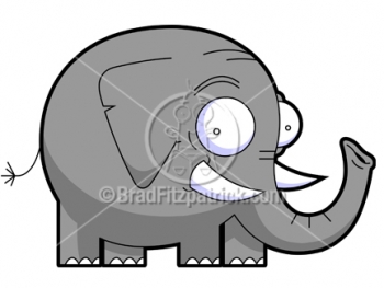 Cartoon elephant wallpaper