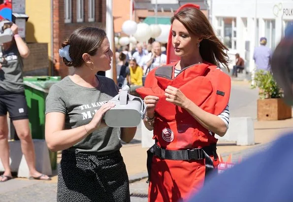 Princess Marie and Prince Joachim of Denmark visited Folkemødet (The People's Political Festival) held in Allinge, Bornholm