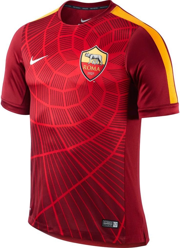 Jersey Pre-Match AS Roma Red 2014 - 2015 | Big Match Jersey | Toko ...
