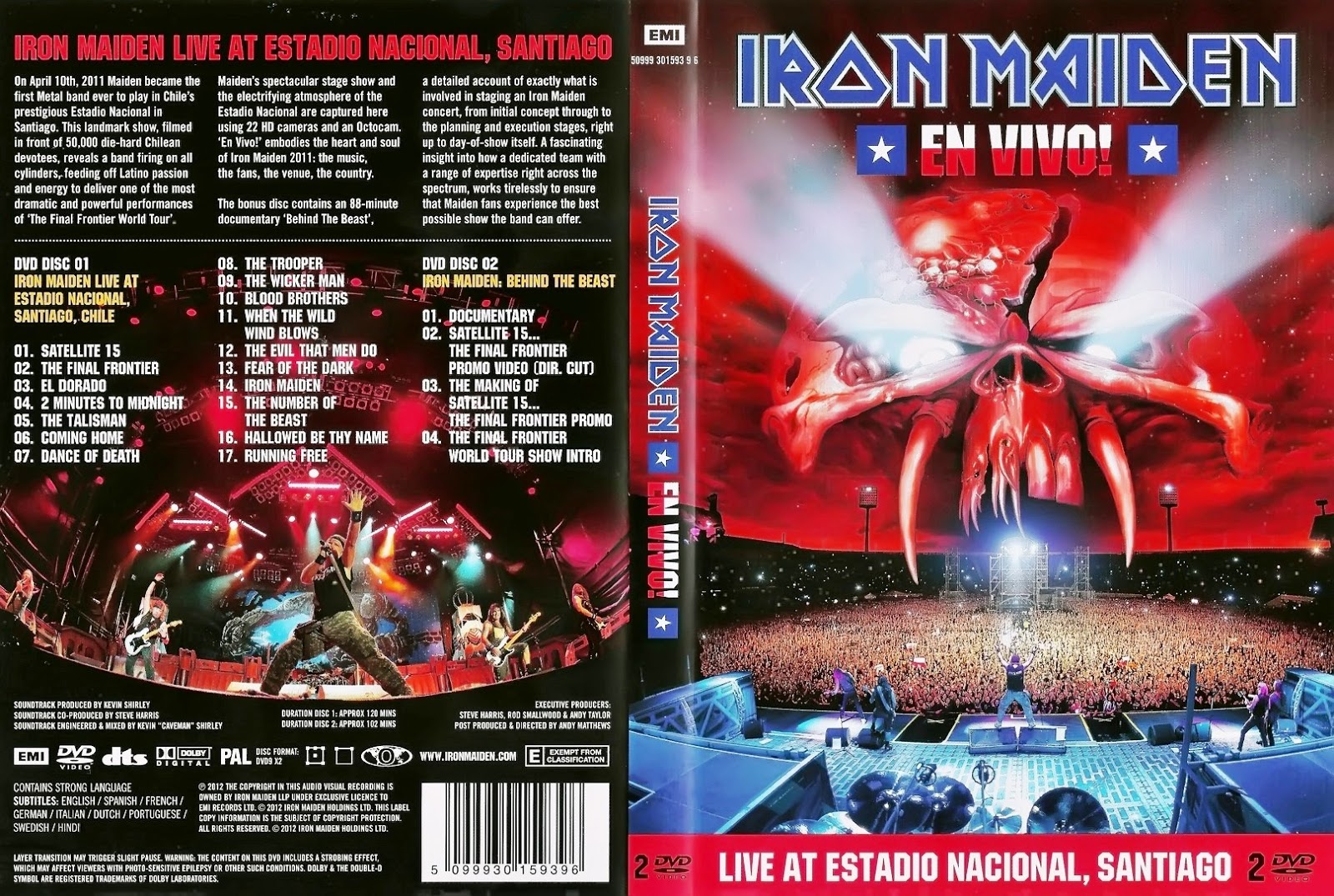 ESTANTE DO SOM IRON MAIDEN "EN VIVO!"