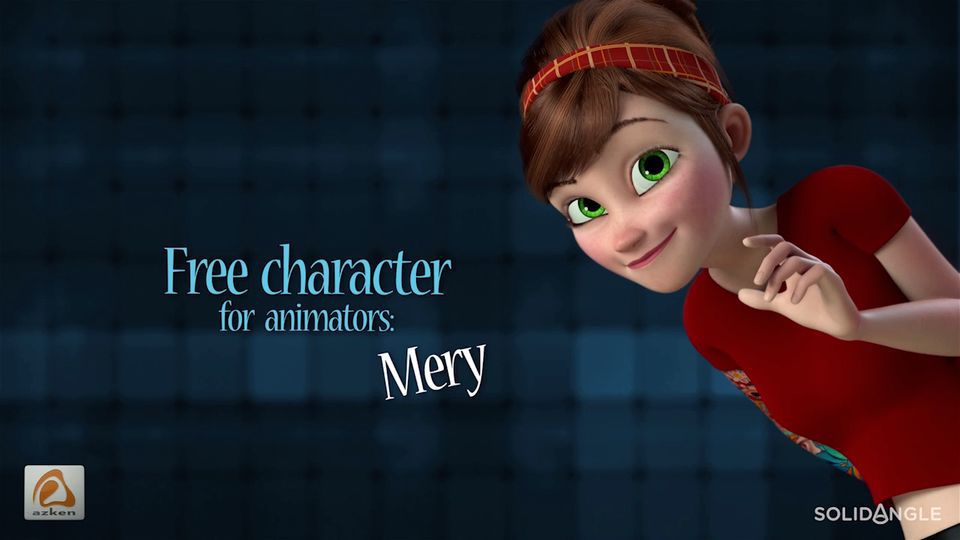 Marry Rig Personagem Mary Rig, FREE MAYA CHARACTER RIG