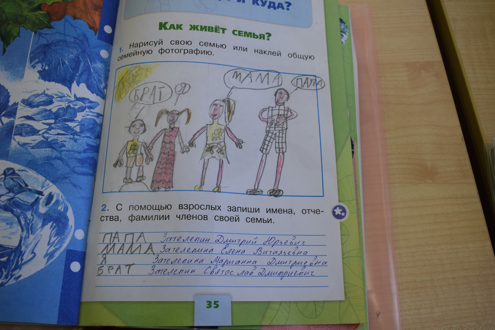технология ленд арт в доу. рабочий лист окружающий мир 4 класс. рисунок берегите растения. нарисовать семью записать имена и фамилии членов своей семьи. часть 1".