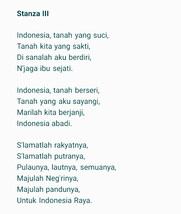 Lirik Lagu Bagimu Negeri Lengkap