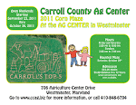 Carroll Co MD Ag Center Corn Maze opens September 23, 2011 and goes until October 30, 2011.