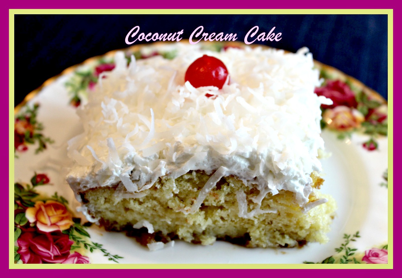 Sweet Tea and Cornbread Coconut Cream Cake!