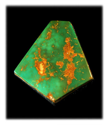 Ribbon Boulder Turquoise Cab 14 carats American Nevada Arizona Cabochon USA