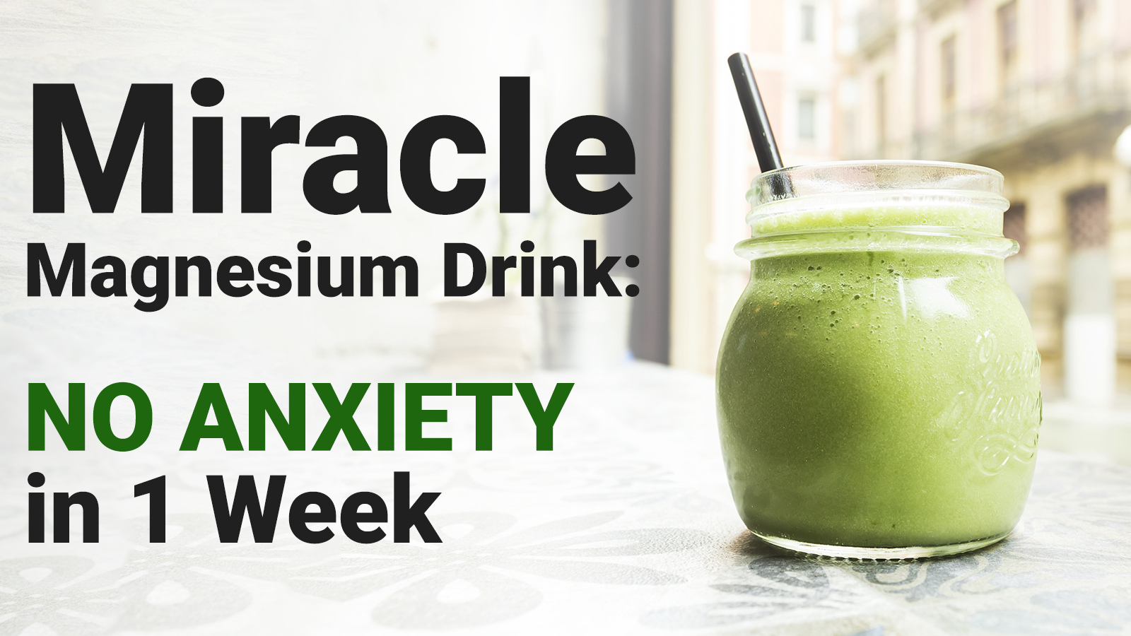 Miracle Magnesium Drink NO ANXIETY in 1 Week Peaceful Of Life
