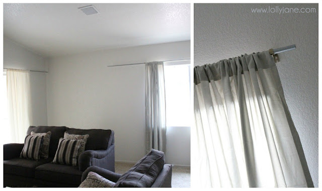 Diy Curtain Rod With Clay Finials