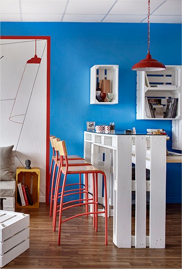 Escritório tem linda decoração com reciclagem. Blog Achados de Decoração decoracao-com-reciclagem