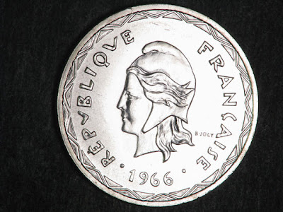 New Hebrides Francs Silver Coin