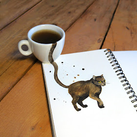 06-Espresso-Elena-Efremova-Coffee-Cats-Watercolor-Paintings-www-designstack-co