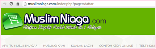 Muslim Niaga Platform Dropship, laman web Muslim Niaga , Laman web Muslim Niaga Platform Dropship
