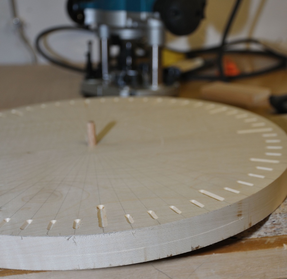  Holz Notizen: Lernuhr für Kinder Bildidee 