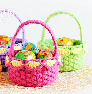 Crochet Easter basket