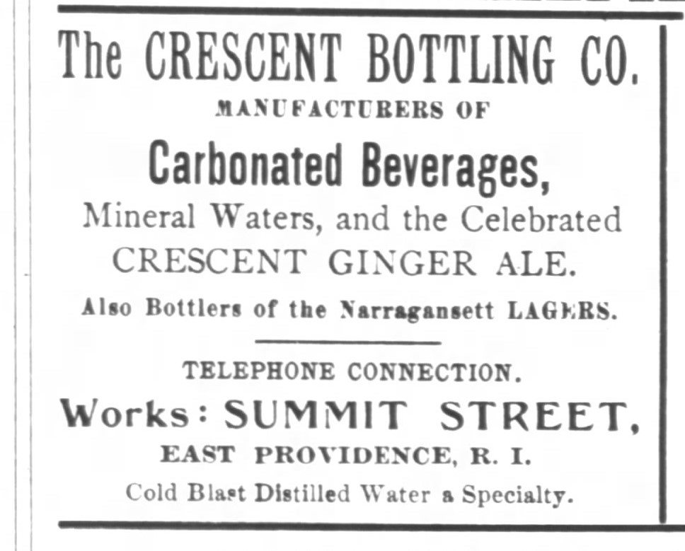 RI Soda Bottle Company Histories Sodas Cotton Club to Crescent