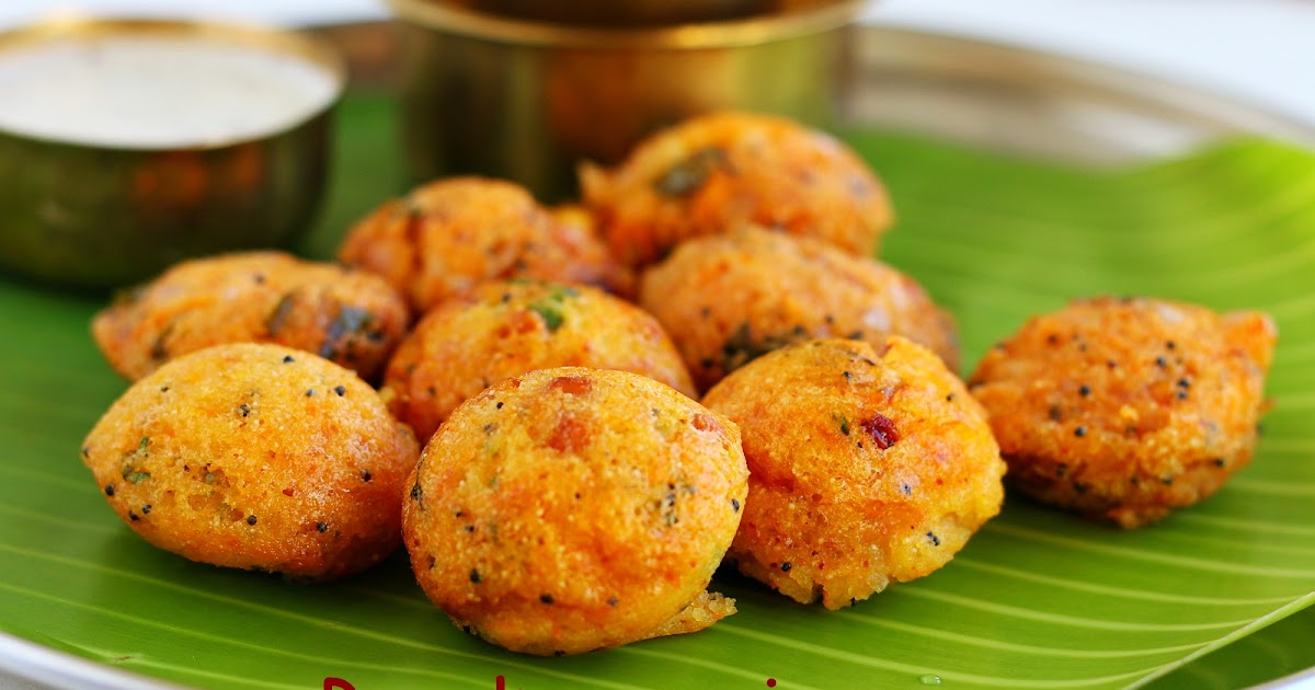 Instant Rava Kara kuzhi Paniyaram South Indian breakfast recipes