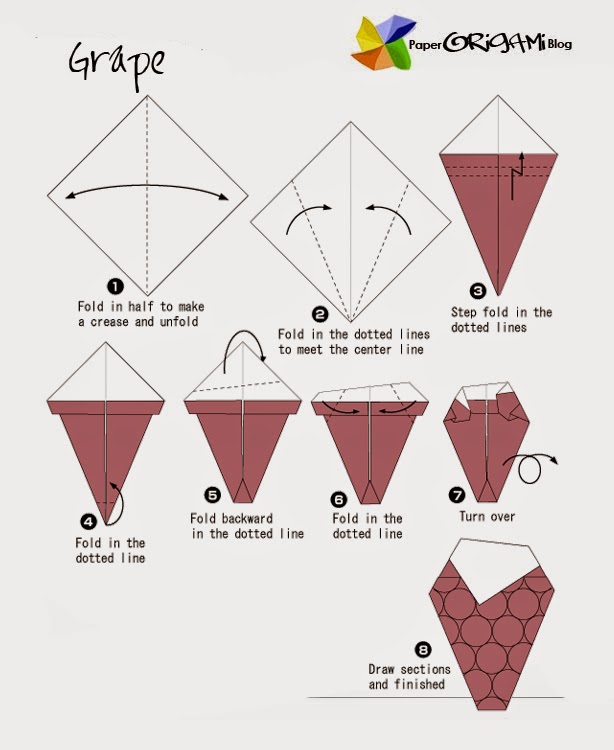 Origami grape