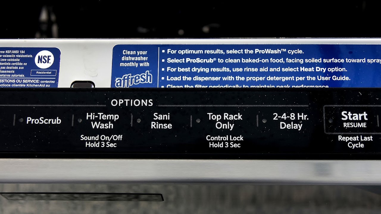 Kenmore Elite Dishwasher Won T Start Dish Choices