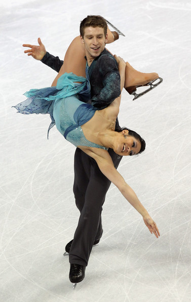 Photograph of American ice dancers Lynn Kriengkrairut And Logan Giulietti-Schmitt