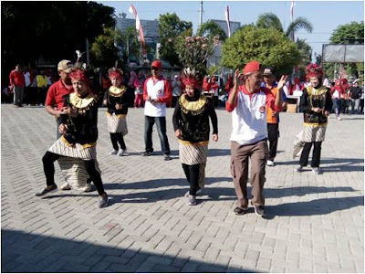 DANRAMIL 13/SUKODONO IKUTI SENAM MASSAL