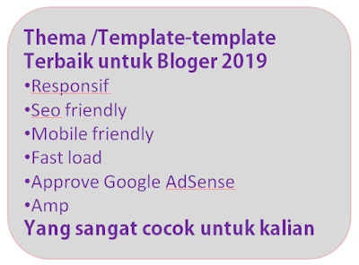 Download Template/Tema Bloger XML SEO Friendly Terbaik 2019 Download Template/Tema Bloger XML SEO Friendly Terbaik 2019