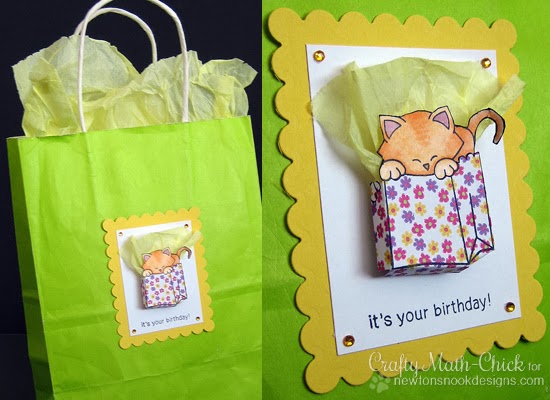 Newton's Birthday Bash Gift Bag by Crafty Math-Chick for Newton's Nook Designs