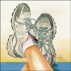 tennis shoes watercolor painting mattia mara