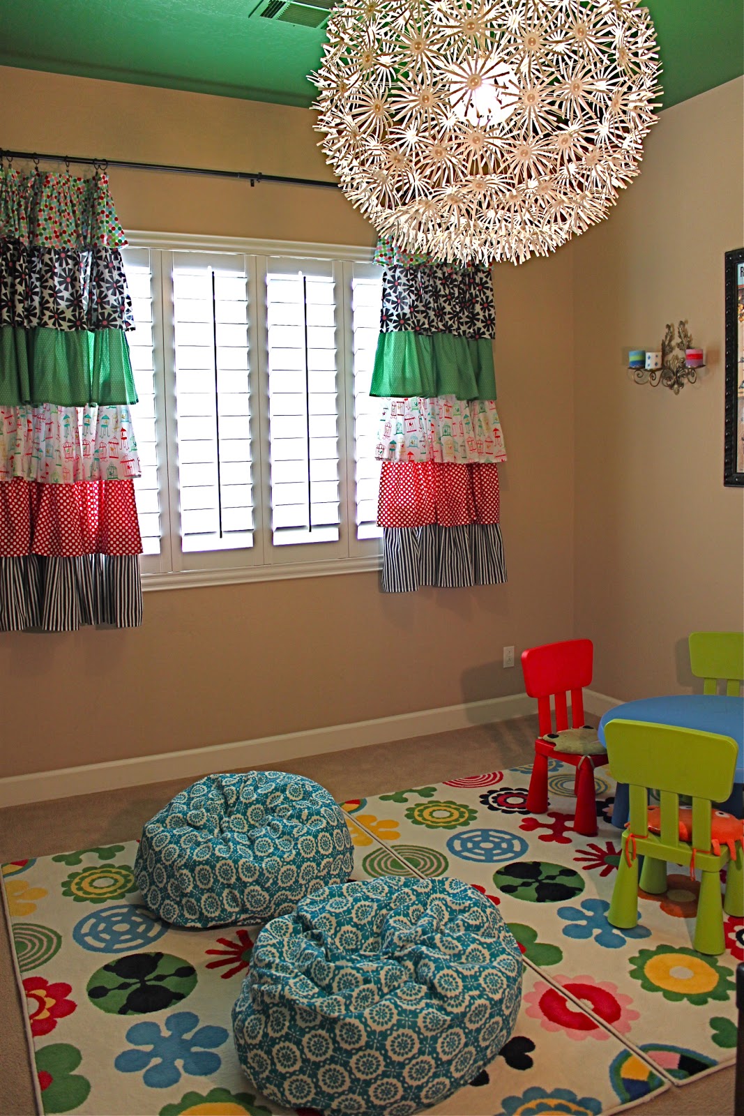 Fun Playroom Lighting In our playroom, i kept the main light fixtures