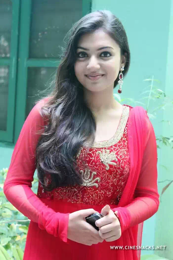 Tamil Actr Team Nazriya Nazim Cute Red Salwar At NeramSexiezPix Web Porn