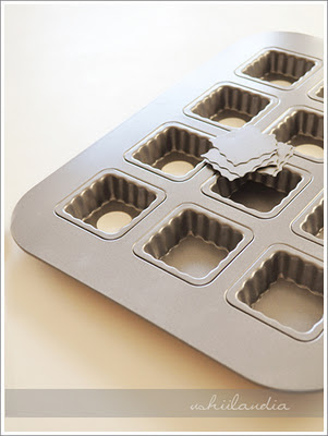 foremki do ciastek i formy do pieczenia ciast - przewodnik (foremka do minitarteletek kwadratowych)