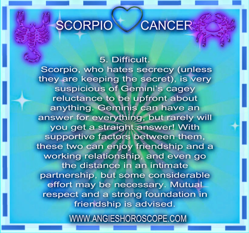 Cancer: Cancer And Scorpio